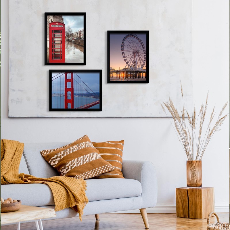 BESCRCL 8x10 Picture Frame Wall Hanging or Tabletop Photo Frame,