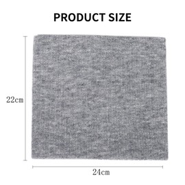 HGDGears Fleece Neck Warmer Windproof Thermal Knitted Tube Scarf for Men Women Thick Winter Cold Weather Knitted Circle Scarf for Outdoor Sports, White + Light Grey