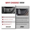 SHEAM Metal Rear Door Pocket Storage Box with Cup Holder