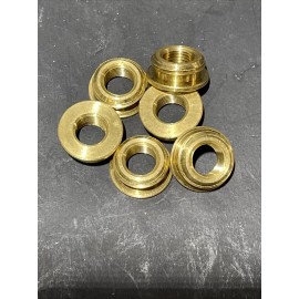 (6) Pcs Reducer Lamp Part 3/8" IPS(5/8" Dia) M X 1/8" IPS(3/8" Dia) F Brass