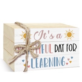 wenhihsiy 3 Pcs Decorative Books for Home Decor, Mini Faux Books Decoration, Sunshine Wooden Books Tiered Tray Decor, Stacked Books for Decorating Living Room Coffee Tables Bookshelf Fireplace（26）