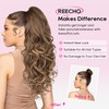 REECHO Ponytail Extension, 24" Claw Clip in Long Curly Wavy