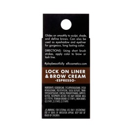 e.l.f. Lock On Liner and Brow Cream 81945 Espresso 0.6oz