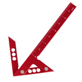 Centre Finder Centre Gauge Line Gauge 45° 90° Centre Finder Woodworking Aluminium Alloy Centre Measuring Tool Metric Centre Scriber Woodworking Square Scribing Gauge Red