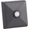Craftmade PB5017-FB Recessed Mount Square LED Lighted Door Bell Push Button, 2"H x 2"W, Flat Black