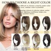 Hair Toppers For Women 14inch Synthetic Hair Topper With Bangs