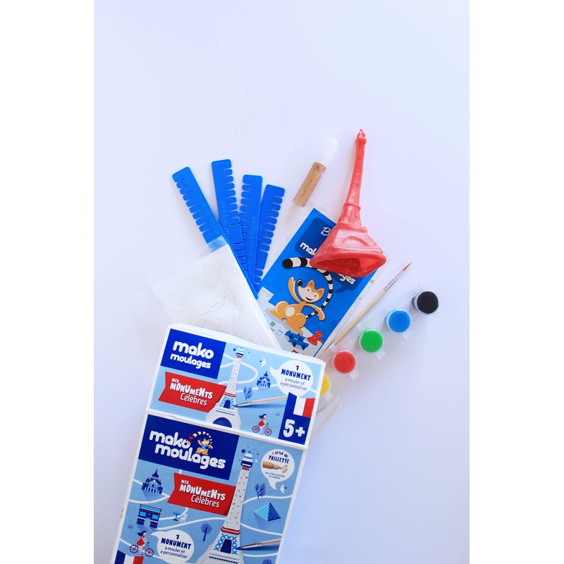 mako moulages 39041 My Famous Monuments Eiffel Tower Creative Set,