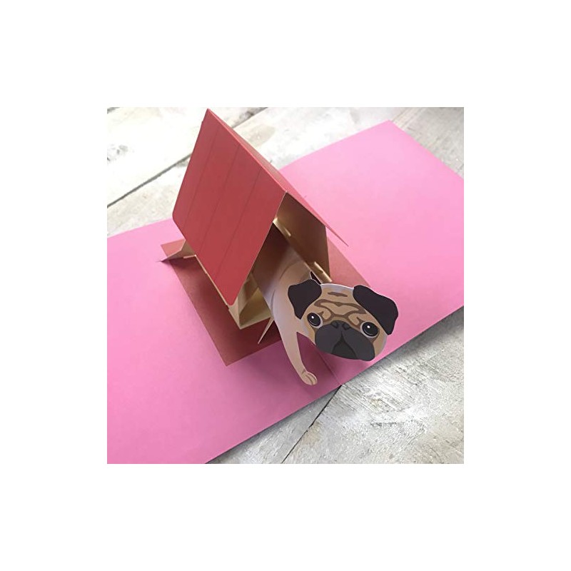 Pug Dog POP-UP Card