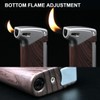 Adjustable Soft Flame Lighters, Cool Metal Gas Lighter, Open Flame