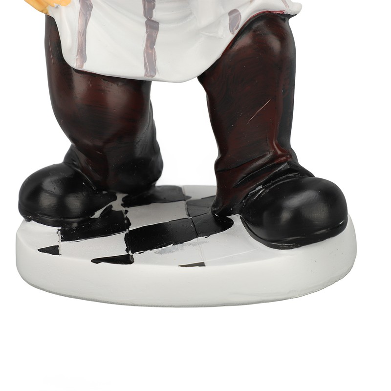 French Chef Figurine 30x14x11cm Resin Funny Chef Sculpture Kitchen Restaurant