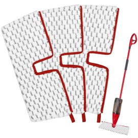 Microfiber Spray Mop Pads Compatible with Promist MAX Reusable Spray Mop Refills for Ocedar ProMist Dust Mop,Dual-Action Washable Flip Mop Pads Replacement for Dry Wet Floor Cleaning,3 Packs (Grey)