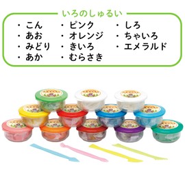 Gimpo A-KGN12ZR Komugincho 11 Color Set 1.2 oz (35 g) Each with 4 Nendorospatulas A-KGN12ZR Gintou Industry Komugindo