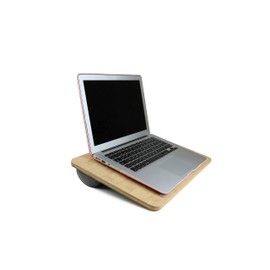 Pepe - Wooden Laptop Stand for Lap Cushion, Lap Desk for Laptop with Cushion 17 inch, Laptop Knee Tray Comfy, Portable Laptop Tray for Bed and Sofa