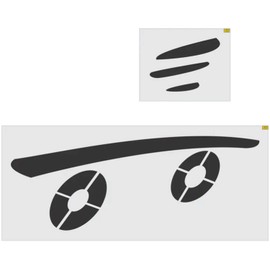 82" McDonald's Speedy Skateboard Stencil - 1/8" (.125") PRO-Grade LDPE