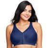 Glamorise Women's Full Coverage Bra, blue, 85C