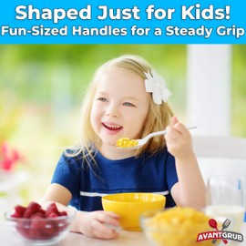 Child Sized, Recyclable Plastic Sporks for Birthday Party and Crafts, 24Pc. White Non-Toxic 2-in-1 Utensil Set Makes Creative Toy Cupcake Toppers and Favors. Fork Crafting With Kids Made Easy and Fun!