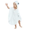 Poncho con capucha de bambú para bebé (oso poncho con