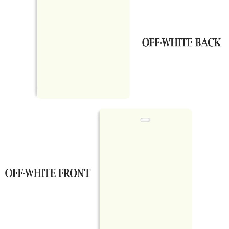 DALIX PVC Vertical Blind Replacement Slats Curved Smooth Off White