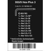 Wera L-Key Set for 950 Pks/9 Sm N Metric