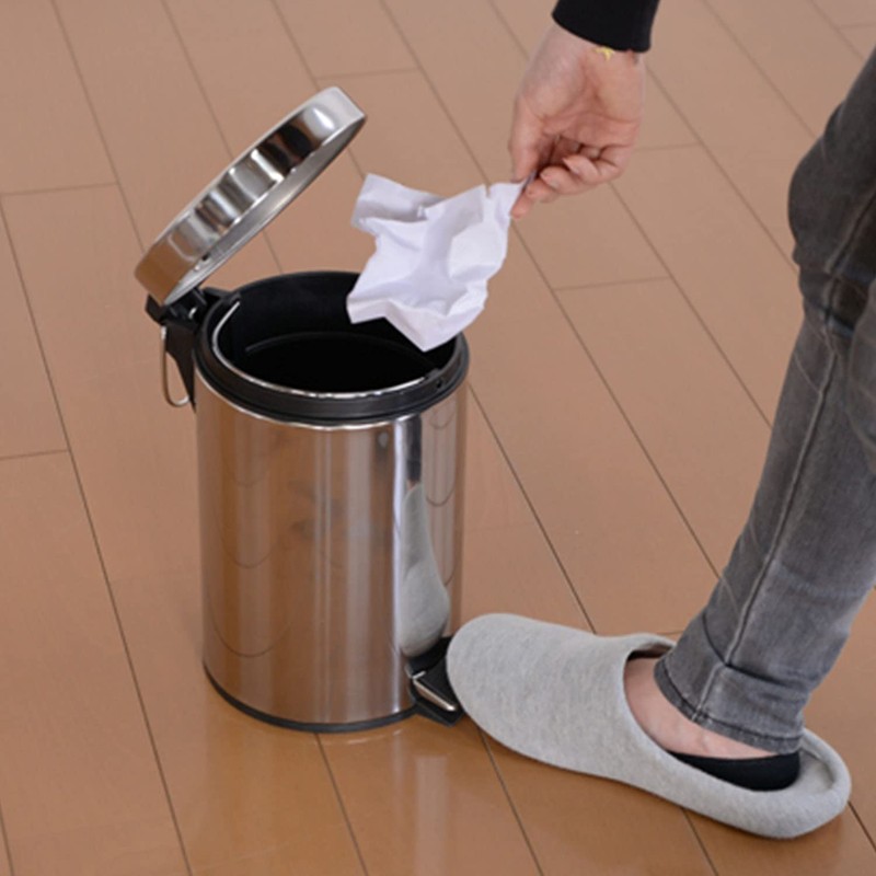 Miyaguchi Kihan Trash Can, Dust Box, Pedal Type, Stainless Steel,