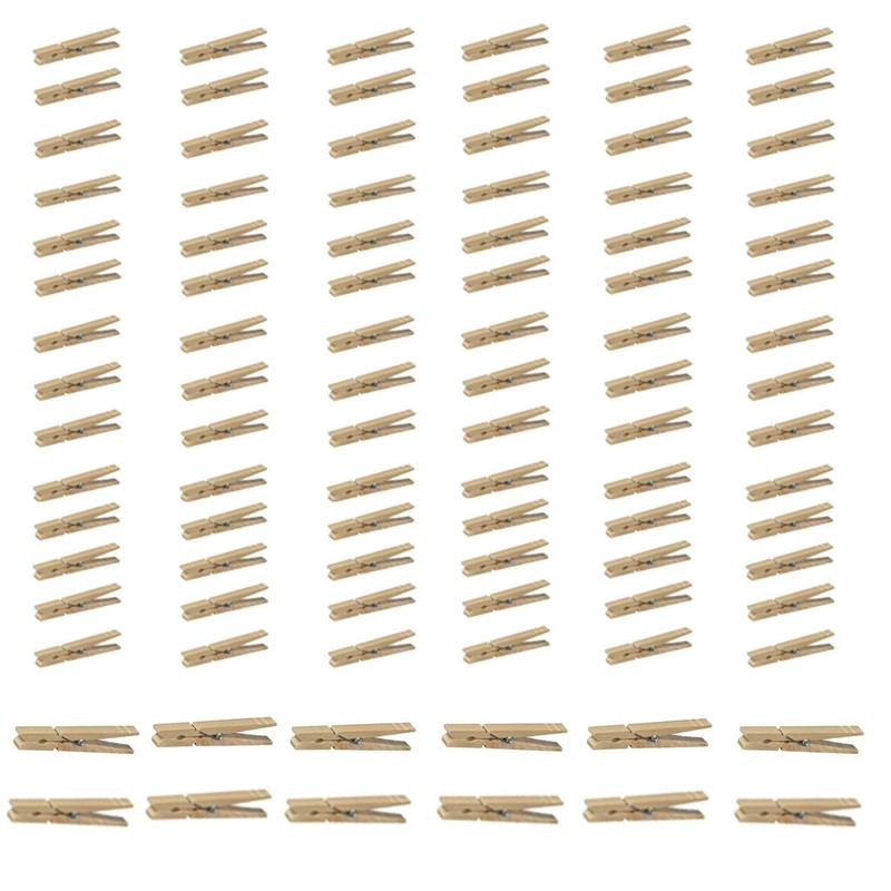 HOMZ Wood Clothes Pins, 96-Count