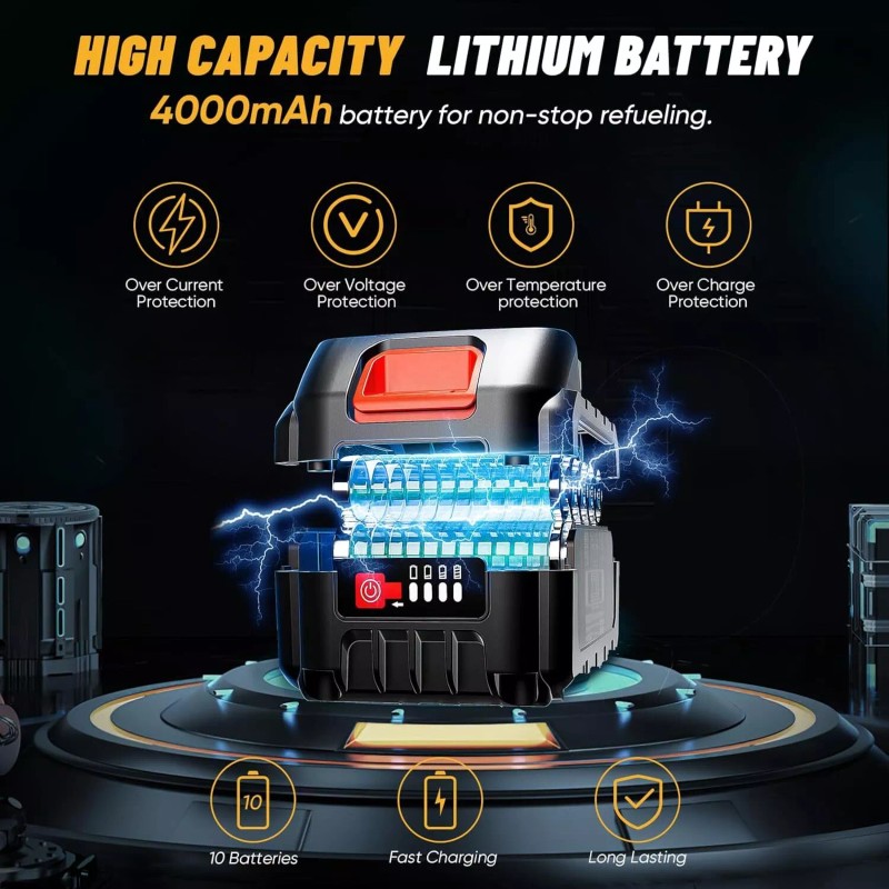 ‎TaskStar 260W Cordless Diesel Transfer Pump 12GPM Electric Fuel Transfer