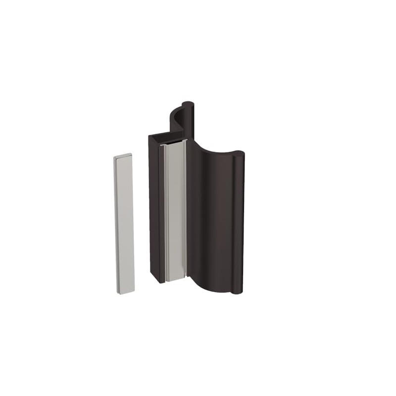 TechnologyLK Gordon Glass® 3" Oil Rubbed Bronze Frameless Shower Door