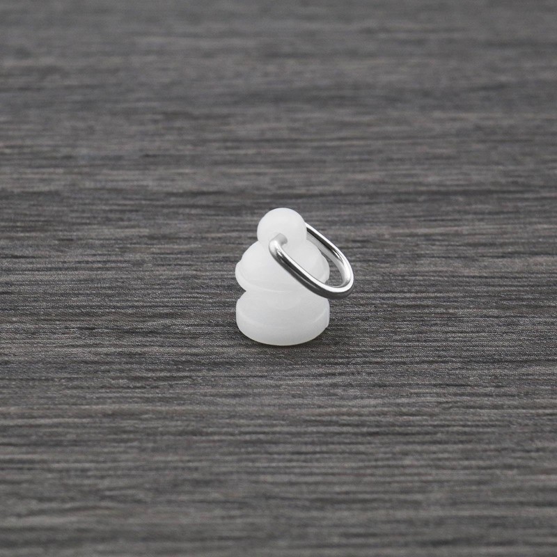 ECSiNG 50pcs Hook for Curtain Track Ceiling Curtain Hooks Plastic