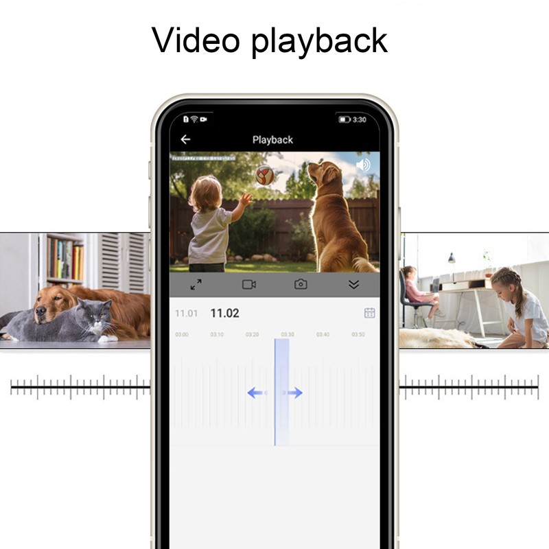 Plug in Smart Security Camera with Clock 1080p Image Night