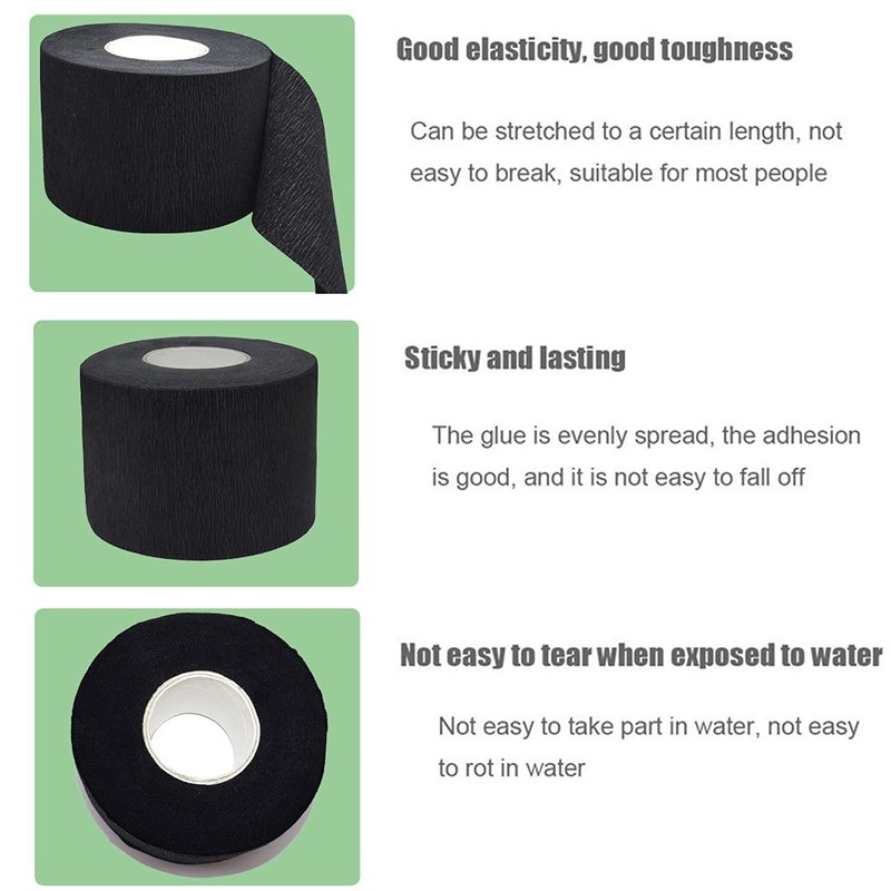 2 Rolls Barber Neck Strips Disposable Strentchy Paper Neck Bands