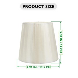 Clip Bulb Lampshade Lampshades for Table Lamp/Pendant Lamp/Floor Lamp 5.50X3.54X4.91in Yellow Lamp Shade Clip-bulb Light Cover Fabric Light Shade