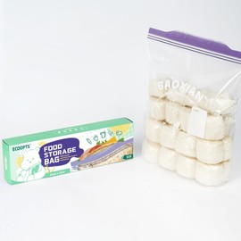 100×Zip Gallon Freezer Bags | Ultra Strong Food Storage Bags with Double Zip | Airtight, Leakproof, BPA Free Plastic Food Bags (25 * 27 cm)