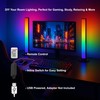 RGB Smart LED Desk Light Bars 2-Pack Music Sync Standing