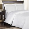 Royal Hotel's Striped White 300-Thread-Count 4pc Full Bed Sheet Set