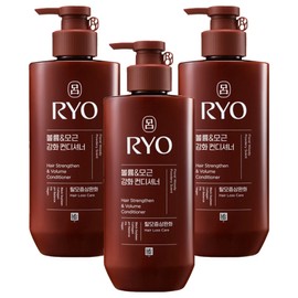 Ryeo Heukun Volume & Hair Root Strengthening Conditioner Hair Loss Symptom Relief Woody Musk Fragrance, 480ml, 3 Pieces / 려 흑운 볼륨&모근강화 컨디셔너 탈모증상완화 우디머스크향, 480ml, 3개