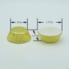 Huaswan Gold Foil Cupcake Liners Mini Paper Baking Cups for