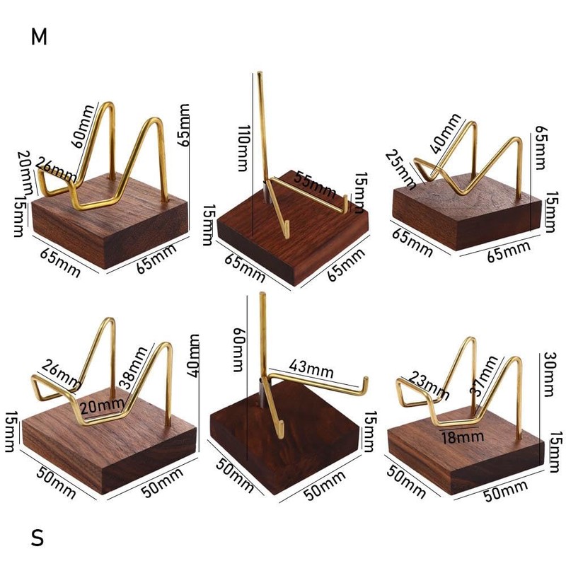 Vctitil Wooden Plate Stands For Display, Plate Holder Display Stand,