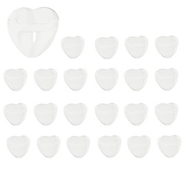 20 Pcs Badge Protector Cover Set|55x60mm Size Fits Heart Badge | PVC Material Prevents Dirt and Damage|Transparent to Enhance Badge Pattern|Widely Apply to Anime Goods and DIY Projects