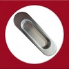 Universal Hardware Oval Pull Finger Recessed Door Handle Recessed Flush