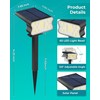 HGGH Solar Lights Outdoor Waterproof IP67, 60 LED 3 Lighting