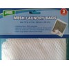 Zippered Mesh White Laundry Clothing Garment Wash Bags THREE PACKS