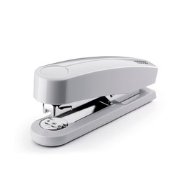 Novus B 4 Heftgerät (40 Blatt, Vollmetall-Hefter mit glänzender Kunststoffummantelung, inkl. 200 Heftklammern) grau