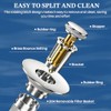 Premium Pop-Up Bathroom Sink Strainer with Removable Hair Catcher