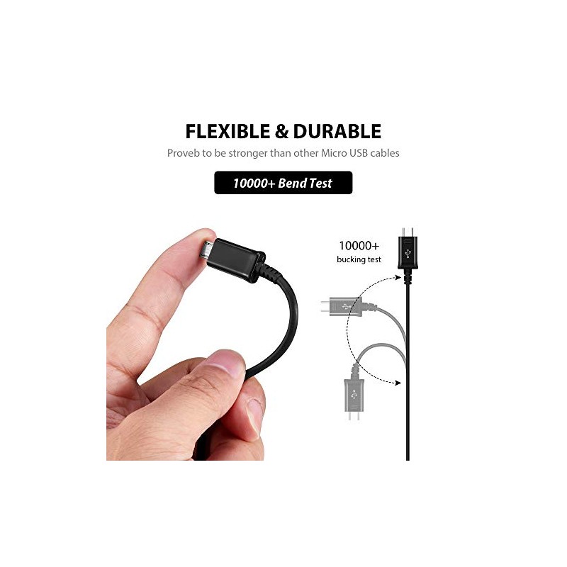 Full Power 5A Charging MicroUSB Works with Micromax Canvas Pulse