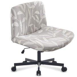 Levoberg Armless Criss Cross Office Desk Chair Cover Slipcovers Printed Vanity Desk Chair Covers Armless Cross Legged Wide Chair Covers Accent Mid Back Wide Swivel Task Chair Protector #14