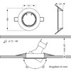 ledscom.de Circ Ceiling Mounting Frame Aluminium Pivoting Chrome (LED/Halogen/MR16/50 mm)