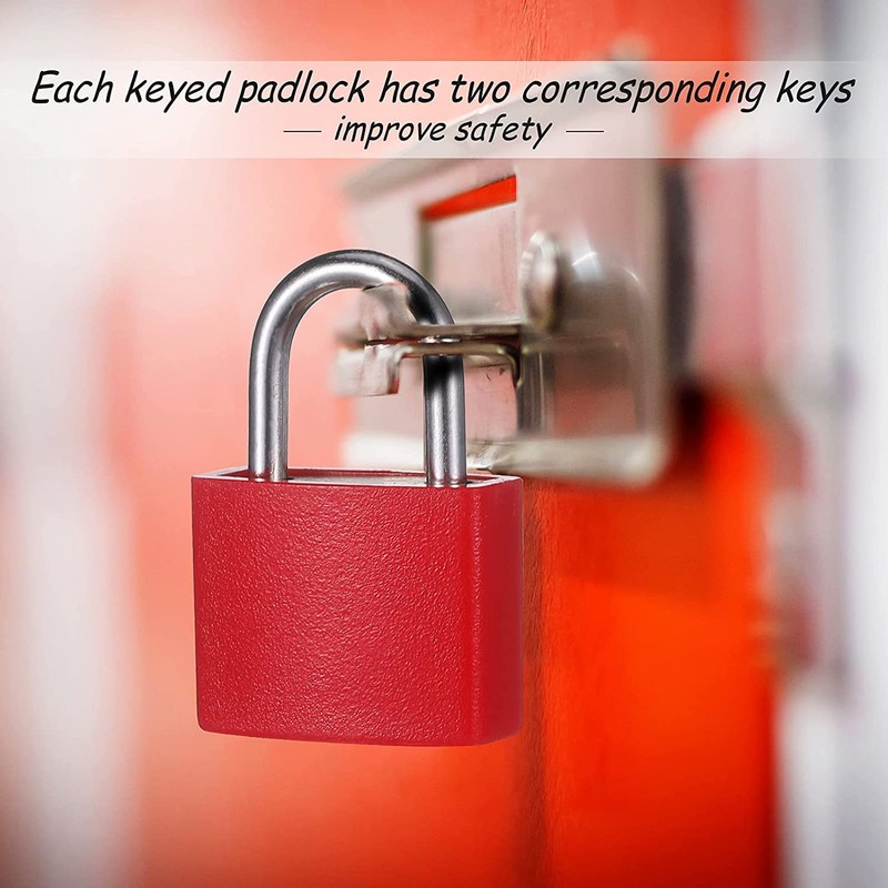 MEISO 3 Pcs Mini Security Padlock with Key, Suitcase Locks