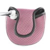 Andux Mesh Mallet Putter Cover Golf Putter Head Covers Pink,