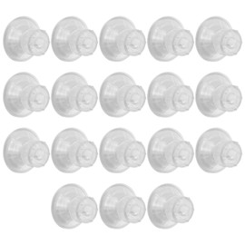 JRSHIRLEYLTD Pack of 18 Suction Cups with Thread Diameter 45 mm Thick Suction Cups with Knurled Nut for Aquarium Wheel Cover Awning Caravan Motorhome Camping Accessories