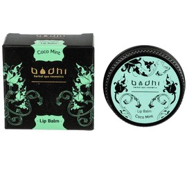 BODHI® Natural Lip Balm Coconut and Mint 12 g Fresh Scented Moisturising and Nourishing with Valuable Oils Organic & Vegan
